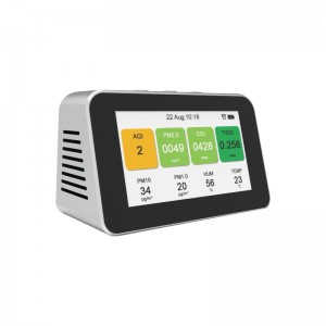 Dienmern 2019 Φορητός ανιχνευτής ποιότητας αέρα Tester CO2 PM2.5 Αισθητήρας εσωτερικού αέρα PM1.0 PM10 Έξυπνη οθόνη ποιότητας αέρα HCHO