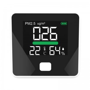 Φορητός αναλυτής μετρητών PM2.5 Φορητός ανιχνευτής Ανιχνευτής θερμοκρασίας αερίου Θερμοκρασία αέρα Παρακολούθηση υγρασίας αναλυτή